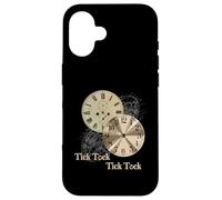 Custodia per iPhone 16 Grandfather Alarm Clock Time Tick Tock Clock T-Shirt