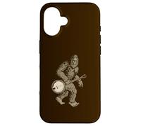 Custodia per iPhone 16 Grassquatch! Vintage Bigfoot & Bluegrass Banjo Music