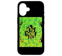 Custodia per iPhone 16 Green Lantern Oath Black