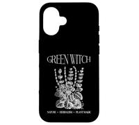 Custodia per iPhone 16 Green Witch Cottagecore Tarocchi Strega Estetica Foresta Strega