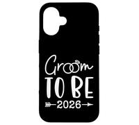 Custodia per iPhone 16 Groom to be 2026 Future Husband Bachelor Wedding Matching