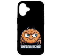 Custodia per iPhone 16 Grumpy Crab Summer Break Seaside Humor