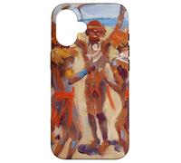 Custodia per iPhone 16 Guerrieri Kikuyu Danzanti Pittura di Akseli Gallen-Kallela