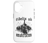 Custodia per iPhone 16 Guerrieri spartani Re Leonida Falange greca