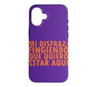 Custodia per iPhone 16 Halloween Disfraz: Fingiendo Que Quiero Estar Aquí - Spagnolo