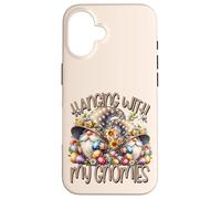 Custodia per iPhone 16 Hanging With My Gnomies On Easter Day Unique Spring Gnome