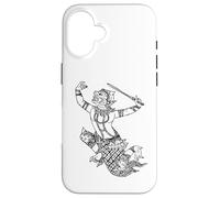 Custodia per iPhone 16 Hanuman Dio scimmia indù