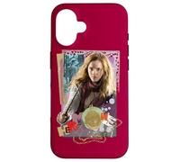 Custodia per iPhone 16 Harry Potter Hermione Colorful Paper Collage