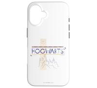 Custodia per iPhone 16 Harry Potter Hogwarts Castle Line Drawing