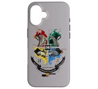 Custodia per iPhone 16 Harry Potter Hogwarts Magicial Mischief Level Up Crest