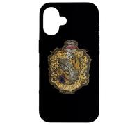 Custodia per iPhone 16 Harry Potter Hufflepuff Knitted Patch Damaged
