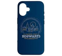 Custodia per iPhone 16 Harry Potter I'd Rather Stay At Hogwarts This Christmas