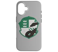 Custodia per iPhone 16 Harry Potter Slytherin Four Square Shield Crest