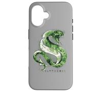 Custodia per iPhone 16 Harry Potter Slytherin Watercolor