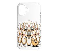 Custodia per iPhone 16 Hear the Ten Pins Laughing Bowling Bowler Pun
