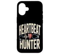 Custodia per iPhone 16 Heartbeat Hunter Nurse Doctor Stetoscopio ECG