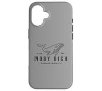 Custodia per iPhone 16 Herman Melville Cute Whale | Boat Tour | Moby Dick