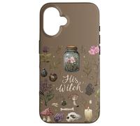 Custodia per iPhone 16 His Witch Her Warlock Stregoneria Coppia Magia Occulta