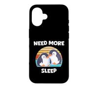 Custodia per iPhone 16 Ho bisogno di più sonno Un pinguino che dorme carino coppia che dorme prima di andare a letto