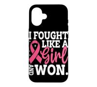 Custodia per iPhone 16 Ho combattuto come una ragazza e ho vinto