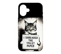 Custodia per iPhone 16 Ho distrutto il gatto di carta igienica