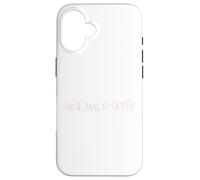 Custodia per iPhone 16 Ho il mal di gente | Marca dolceSenso