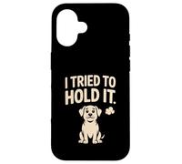 Custodia per iPhone 16 Ho provato a tenerlo cane scoreggia umorismo