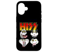 Custodia per iPhone 16 Hoist Funny Snake Lover Rock and Roll Band Idea regalo