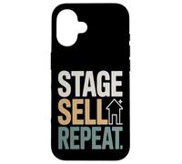 Custodia per iPhone 16 Home Staging Realtor Stage Vendi Ripeti Citazione