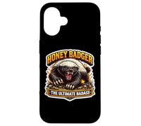 Custodia per iPhone 16 Honey Badger The Ultimate Badass Cool Animal Lover Citazione Fan