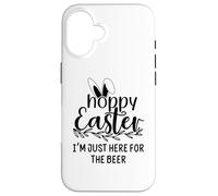 Custodia per iPhone 16 Hoppy Easter Sign,Some Bunny Needs Beer Easter Drinking Hour