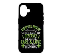 Custodia per iPhone 16 Hospice Nurse perché la vita merita cura e amore