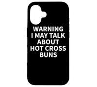 Custodia per iPhone 16 Hot Cross Buns Apparel - Divertente design per amanti dello chignon