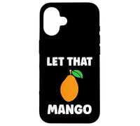 Custodia per iPhone 16 Humor mangoes cute fruit minimalist simple let that mango