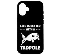 Custodia per iPhone 16 Humor Tadpole larva minimalist small simple team Tadpole