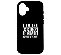 Custodia per iPhone 16 I am the leggendary shirt, idea regalo per Richard