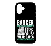 Custodia per iPhone 16 I banchieri non tutti i supereroi indossano Capes Banker
