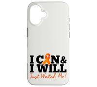 Custodia per iPhone 16 I Can & I Will Beat Leukemia Cancer Warrior Just Watch Me