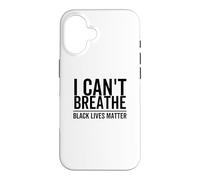 Custodia per iPhone 16 I Can't Breathe Black Lives Matter, razza, diritto civile