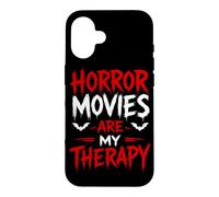 Custodia per iPhone 16 I film horror sono la mia terapia Halloween spettrale