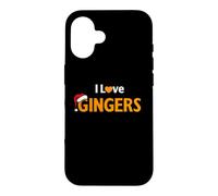 Custodia per iPhone 16 I Love Gingers Natale