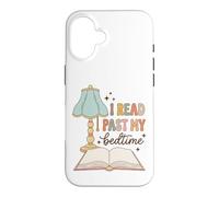 Custodia per iPhone 16 I Read Past My Bedtime Bookworm Reader Librarian Retro