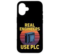 Custodia per iPhone 16 I veri ingegneri usano PLC divertente dicendo retrò anni '80