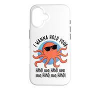 Custodia per iPhone 16 I Wanna Hold Your Hand Funny Octopus Pun