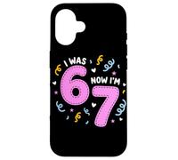 Custodia per iPhone 16 I Was 6 Now I'm 7 Funny 7th Birthday Girl Party