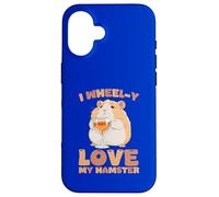 Custodia per iPhone 16 I Wheel-y Love My Hamster Cute Pet Lover Citazione