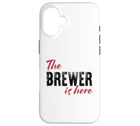 Custodia per iPhone 16 Il birraio è qui - Divertente