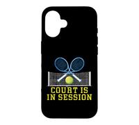 Custodia per iPhone 16 Il campo è in sessione Tennis Repeat Player Varsity Team