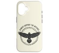 Custodia per iPhone 16 Il corvo sostiene sempre le streghe streghe corvo gotico occulto