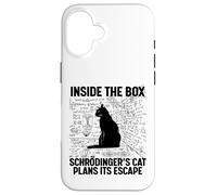Custodia per iPhone 16 Il gatto di Schrodinger pianifica la sua fuga